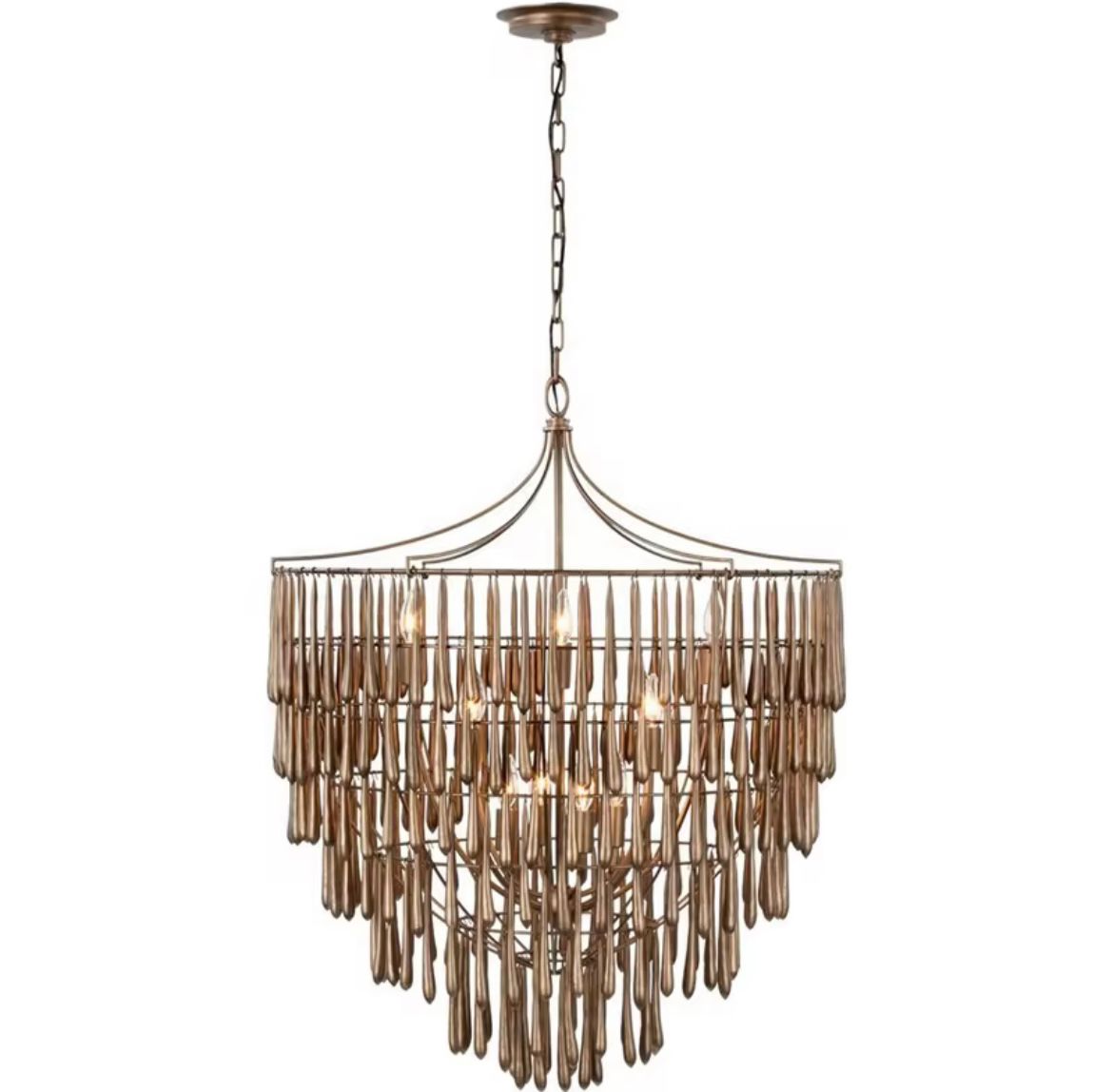 Crystal Drops" Chandelier