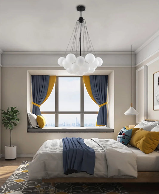 Small Glass Ball Chandelier