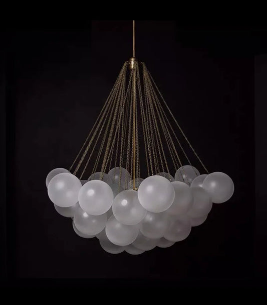 Modern Glass Ball Chandelier