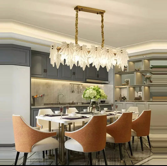 Leaf-Shaped Chandelier