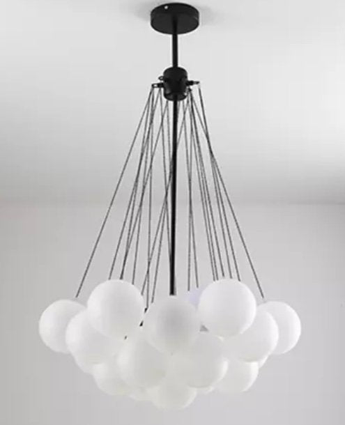 Small Glass Ball Chandelier