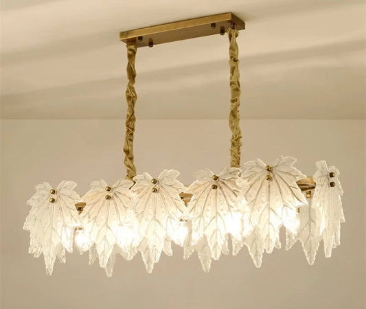 Leaf-Shaped Chandelier