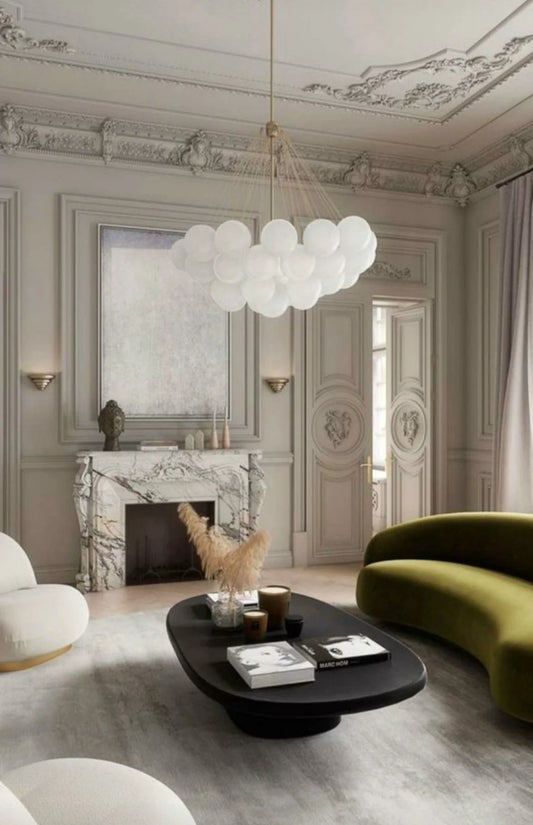 Modern Glass Ball Chandelier