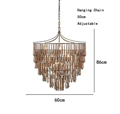 Crystal Drops" Chandelier