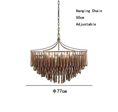 Crystal Drops" Chandelier