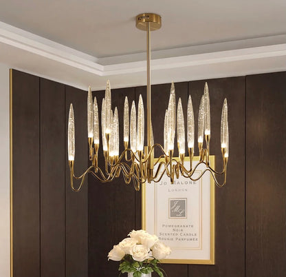 Crystal Chandelier in Candle Shape
