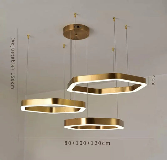 Modern Geometric Chandelier